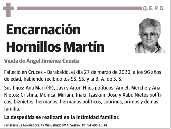 Encarnación Hornillos Martín