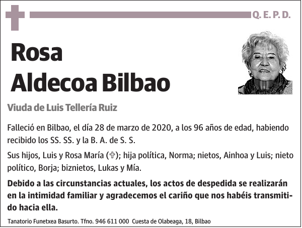 Rosa Aldecoa Bilbao