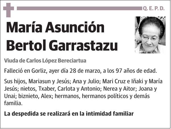 María Asunción Bertol Garrastazu