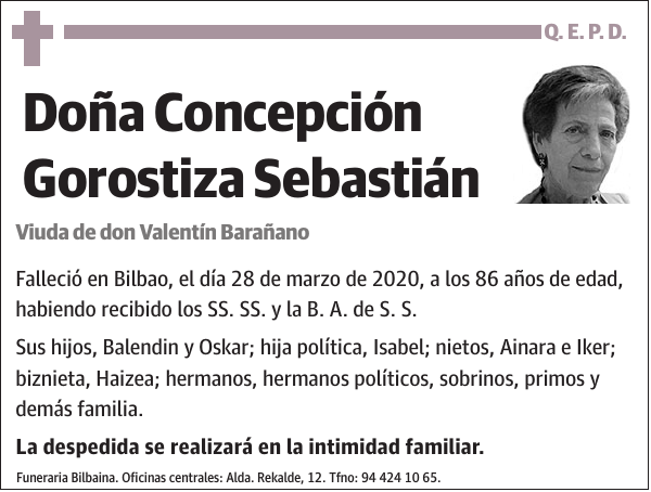 Concepción Gorostiza Sebastián