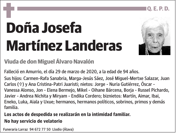 Josefa Martínez Landeras