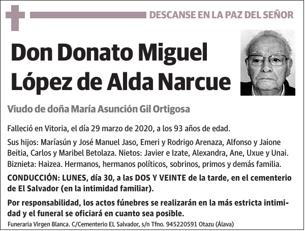 Donato Miguel López de Alda Narcue