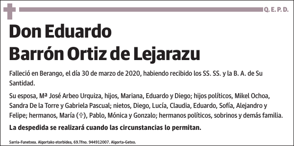 Eduardo Barrón Ortiz de Lejarazu