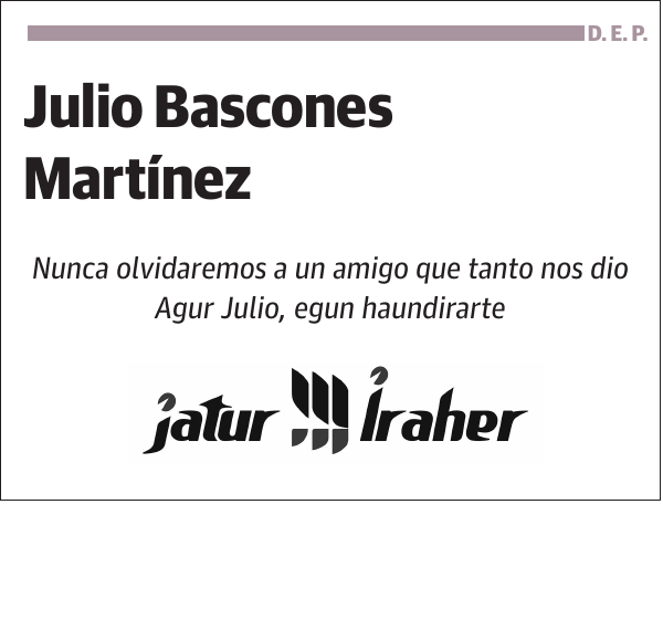 Julio Bascones Martínez