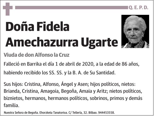 Fidela Amechazurra Ugarte