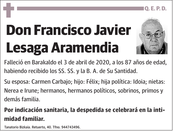 Francisco Javier Lesaga Aramendia