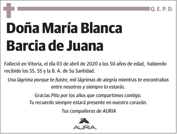 María Blanca Barcia de Juana