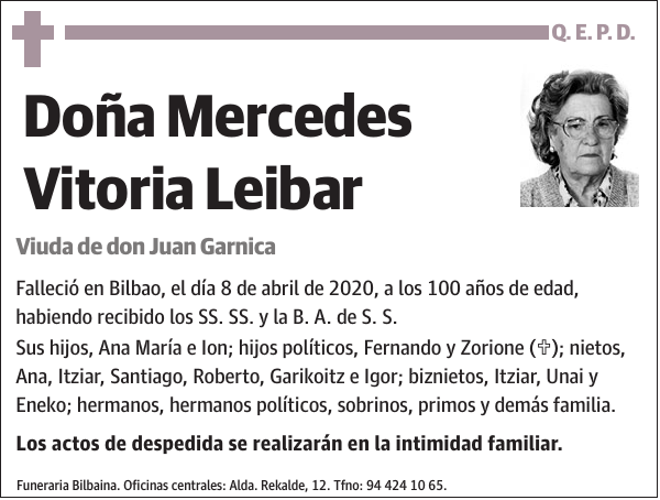 Mercedes Vitoria Leibar