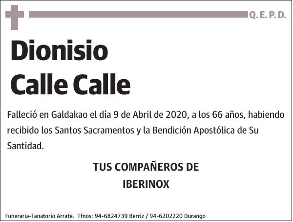 Dionisio Calle Calle