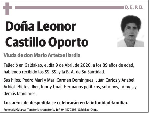 Leonor Castillo Oporto