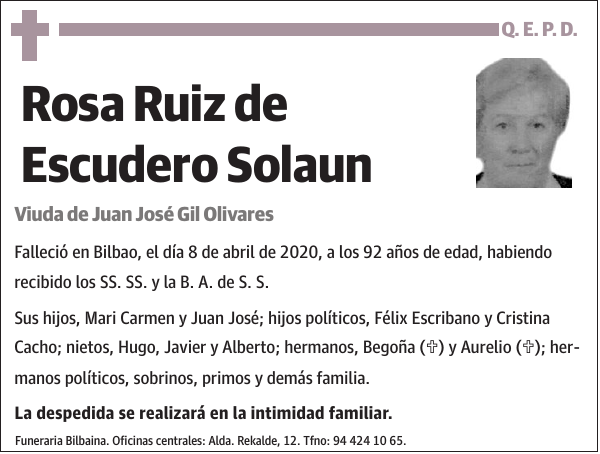 Rosa Ruiz de Escudero Solaun