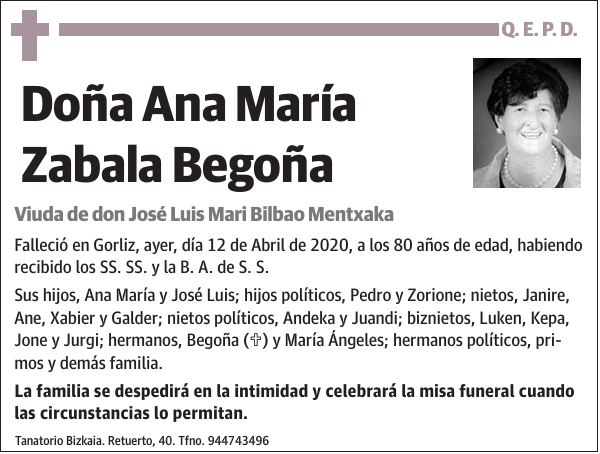 Ana María Zabala Begoña