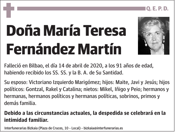 María Teresa Fernández Martín