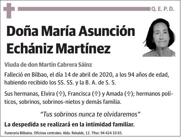 María Asunción Echániz Martínez