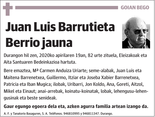 Juan Luis Barrutieta Berrio