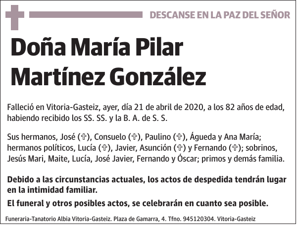 María Pilar Martínez González