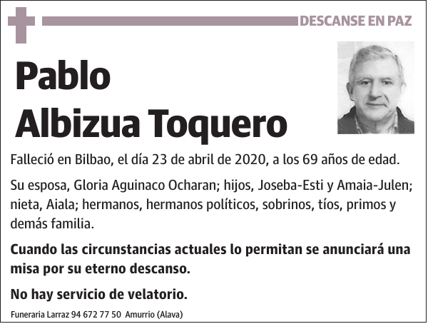 Pablo Albizua Toquero