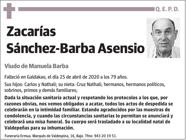 Zacarías Sánchez-Barba Asensio