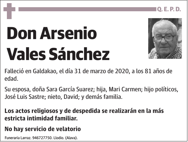 Arsenio Vales Sánchez