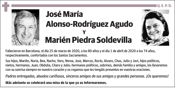 José María Alonso-Rodríguez Agudo Y Marién Piedra Soldevilla