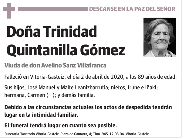 Trinidad Quintanilla Gómez