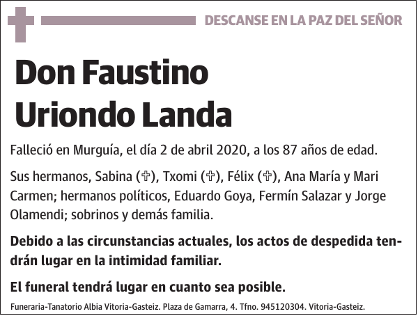 Faustino Uriondo Landa