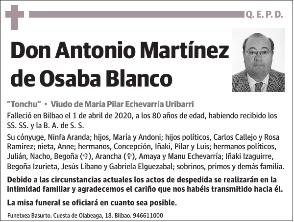 Antonio Martínez de Osaba Blanco