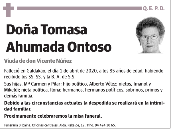 Tomasa Ahumada Ontoso