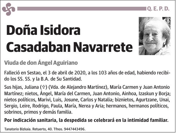 Isidora Casadaban Navarrete