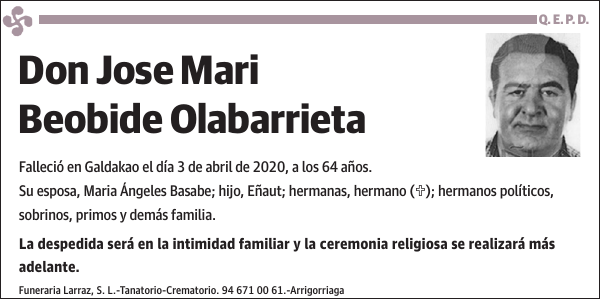 Jose Mari Beobide Olabarrieta