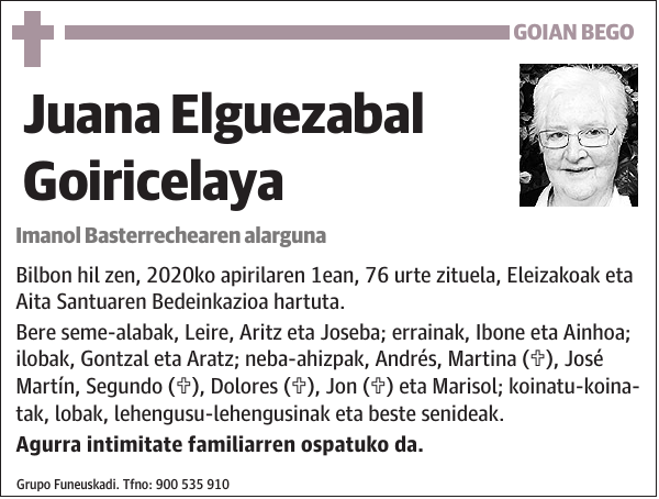 Juana Elguezabal Goiricelaya