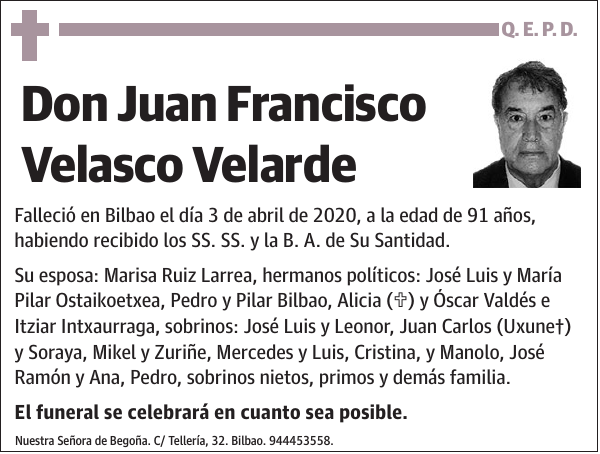 Juan Francisco Velasco Velarde