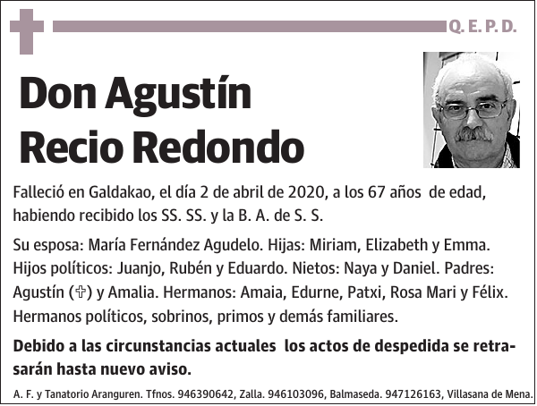 Agustín Recio Redondo