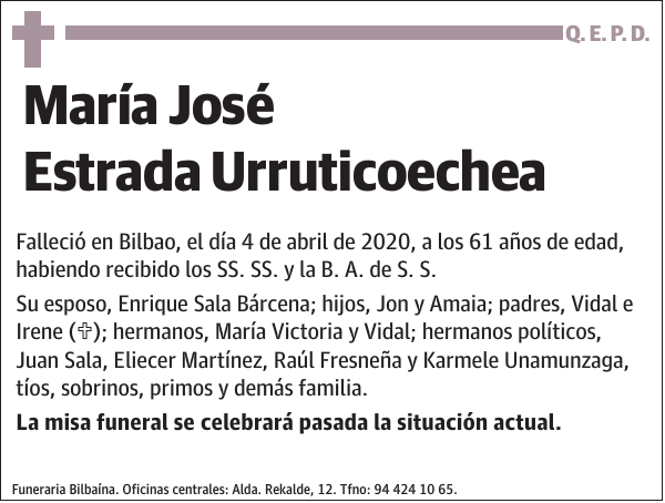 María José Estrada Urruticoechea