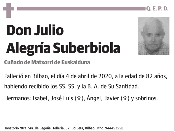 Julio Alegría Suberbiola