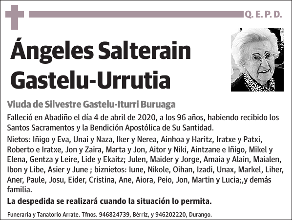 Ángeles Salterain Gastelu-Urrutia