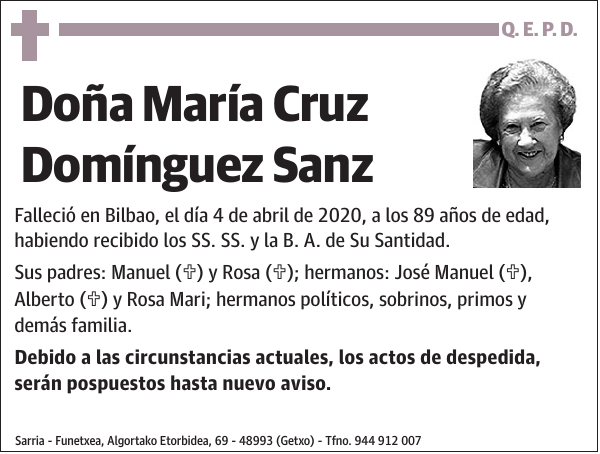 María Cruz Domínguez Sanz