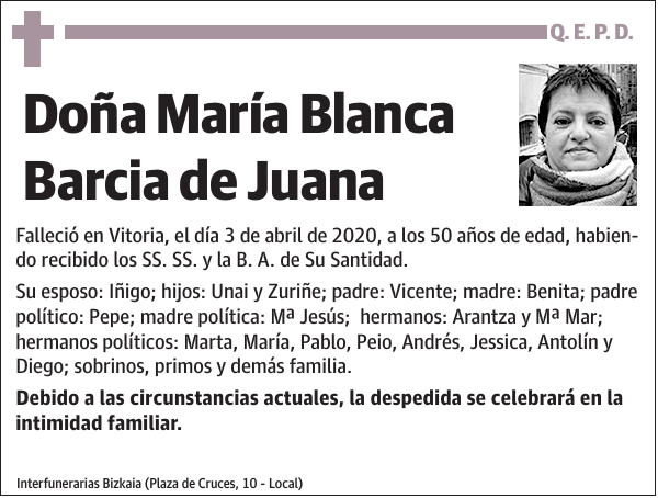 María Blanca Barcia de Juana