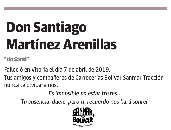 Santiago Martínez Arenillas 'tío Santi'