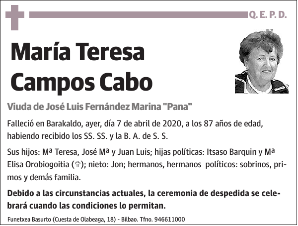 María Teresa Campos Cabo