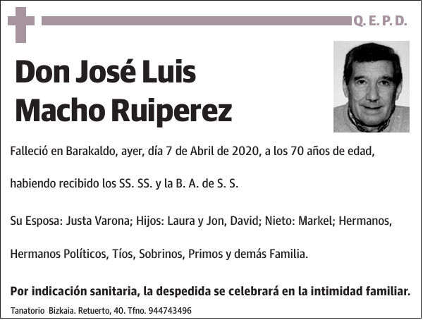 José Luis Macho Ruiperez