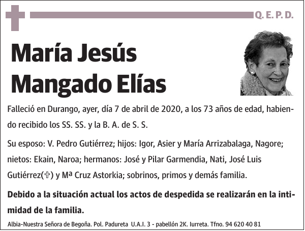 María Jesús Mangado Elías