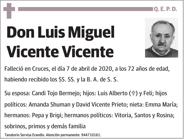 Luis Miguel Vicente Vicente