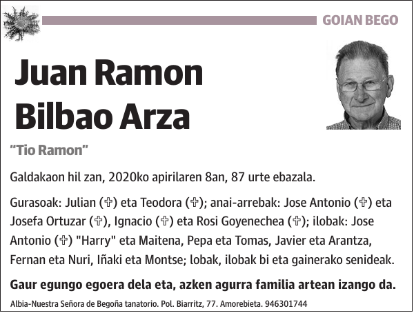 Juan Ramon Bilbao Arza