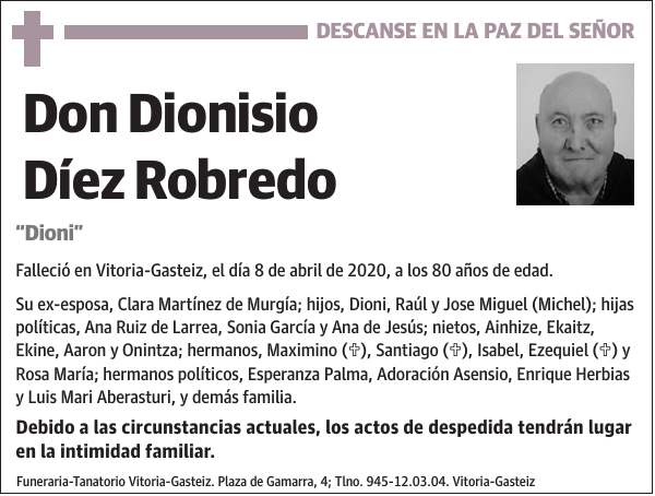 Dionisio Díez Robredo Dioni