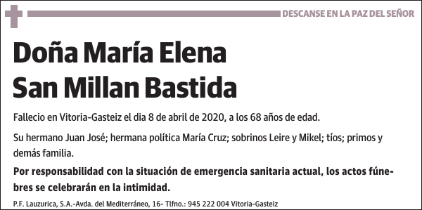 María Elena San Millan Bastida