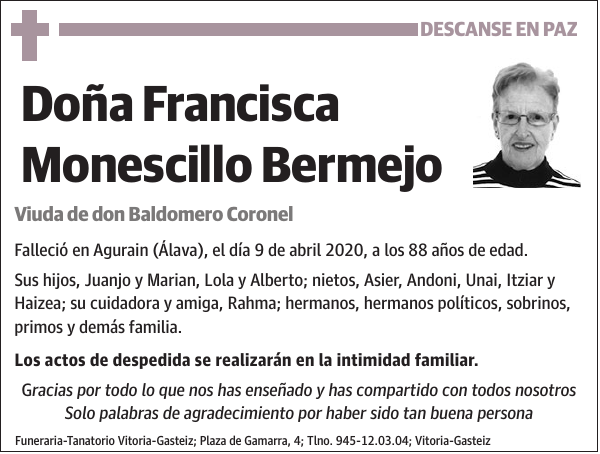 Francisca Monescillo Bermejo