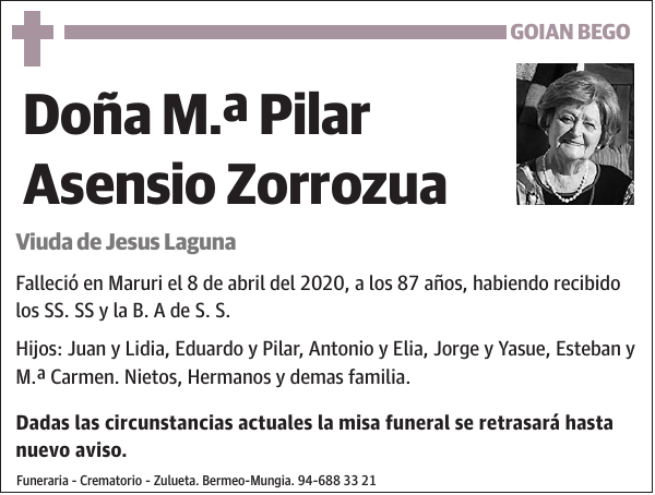 M.ª Pilar Asensio Zorrozua