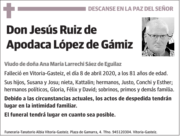 Jesús Ruiz de Apodaca López de Gámiz