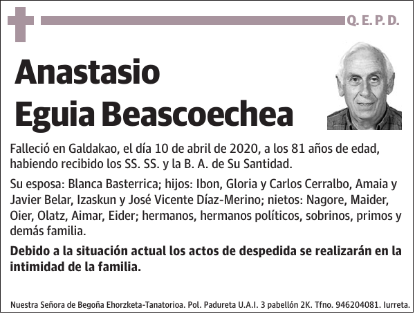 Anastasio Eguia Beascoechea